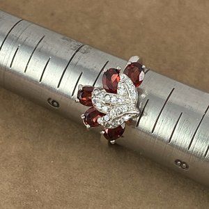 NEW Full of Life Sparkling Mozambique Garnet Size 7 Ring